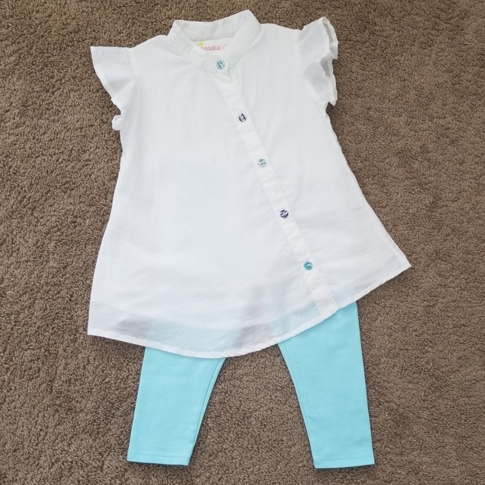 NWOT Toddler Girl Top & Capri Pant Outfit  3T